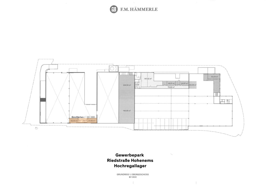 Hochregallager Grundriss 1.OG